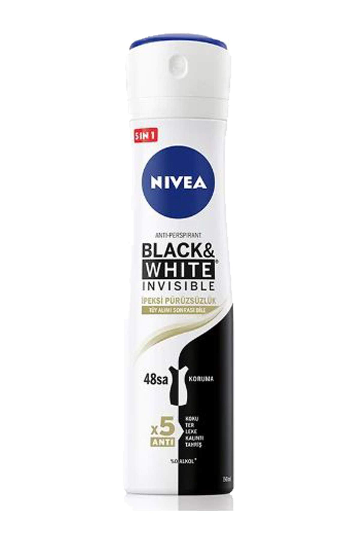 2 Adet Black&White İpeksi Pürüzsüzlük Kadın Deodorant Sprey 150 ml