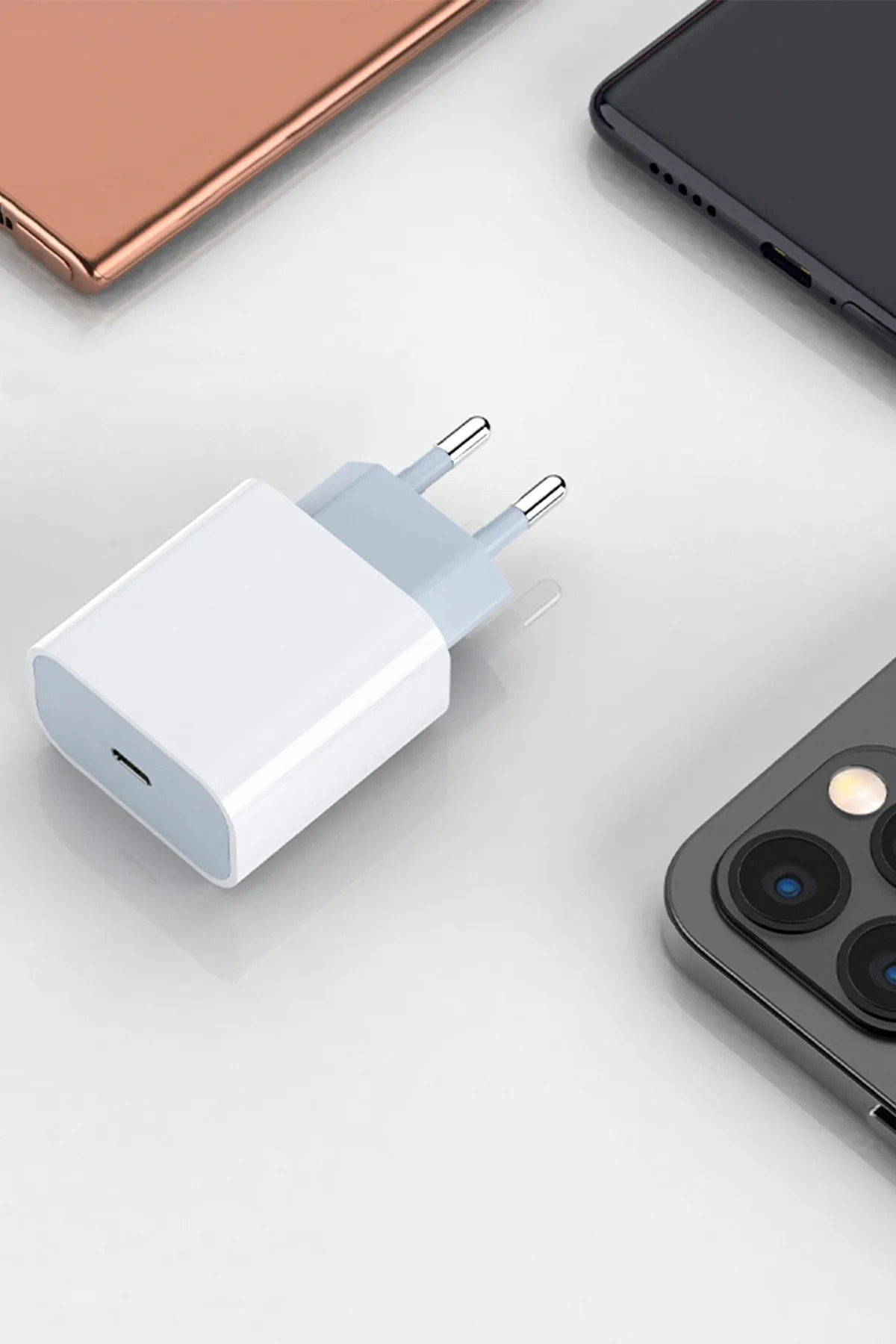 Yeni Nesil Type-C Girişli İphone 7 8 X 11 12 Uyumlu 20W Hızlı Şarj Adaptörü