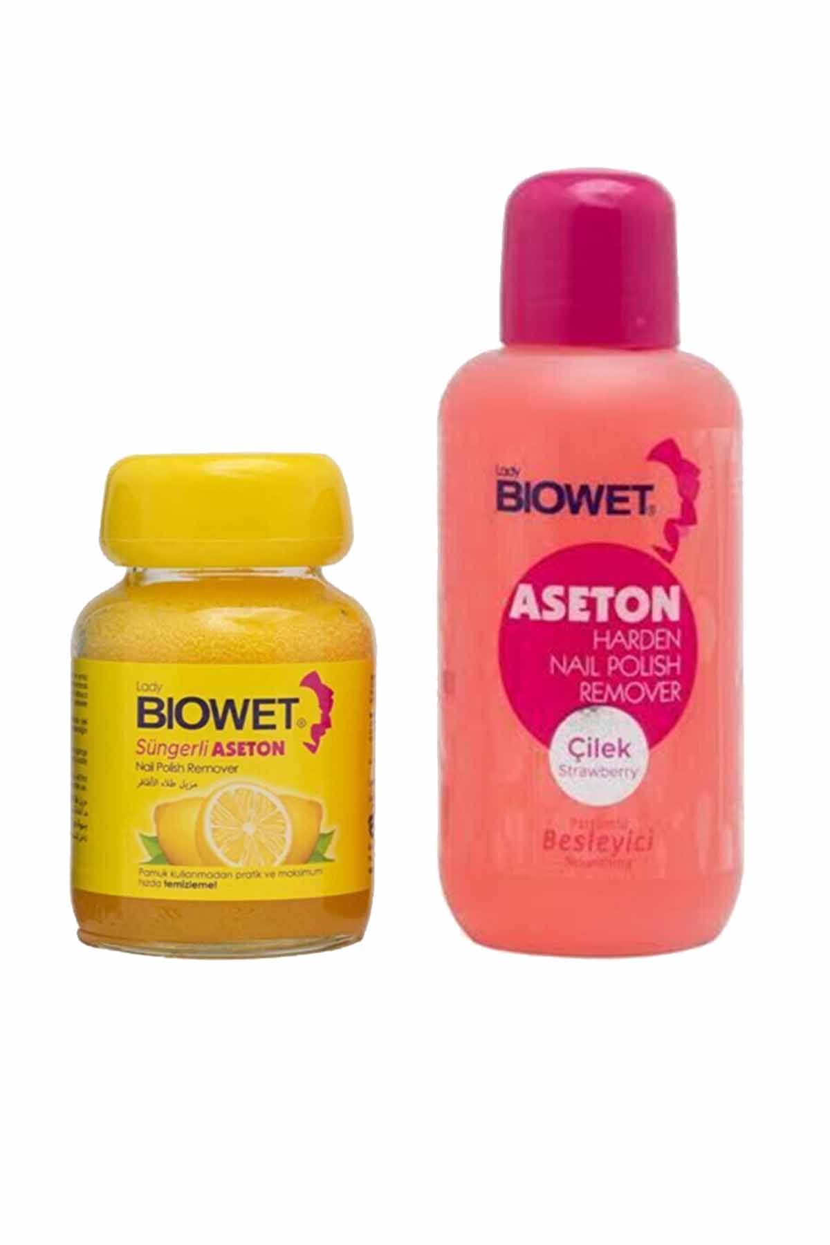 2 li set Süngerli Aseton 75 ml ve  Extra Etkili Aseton 125 ml