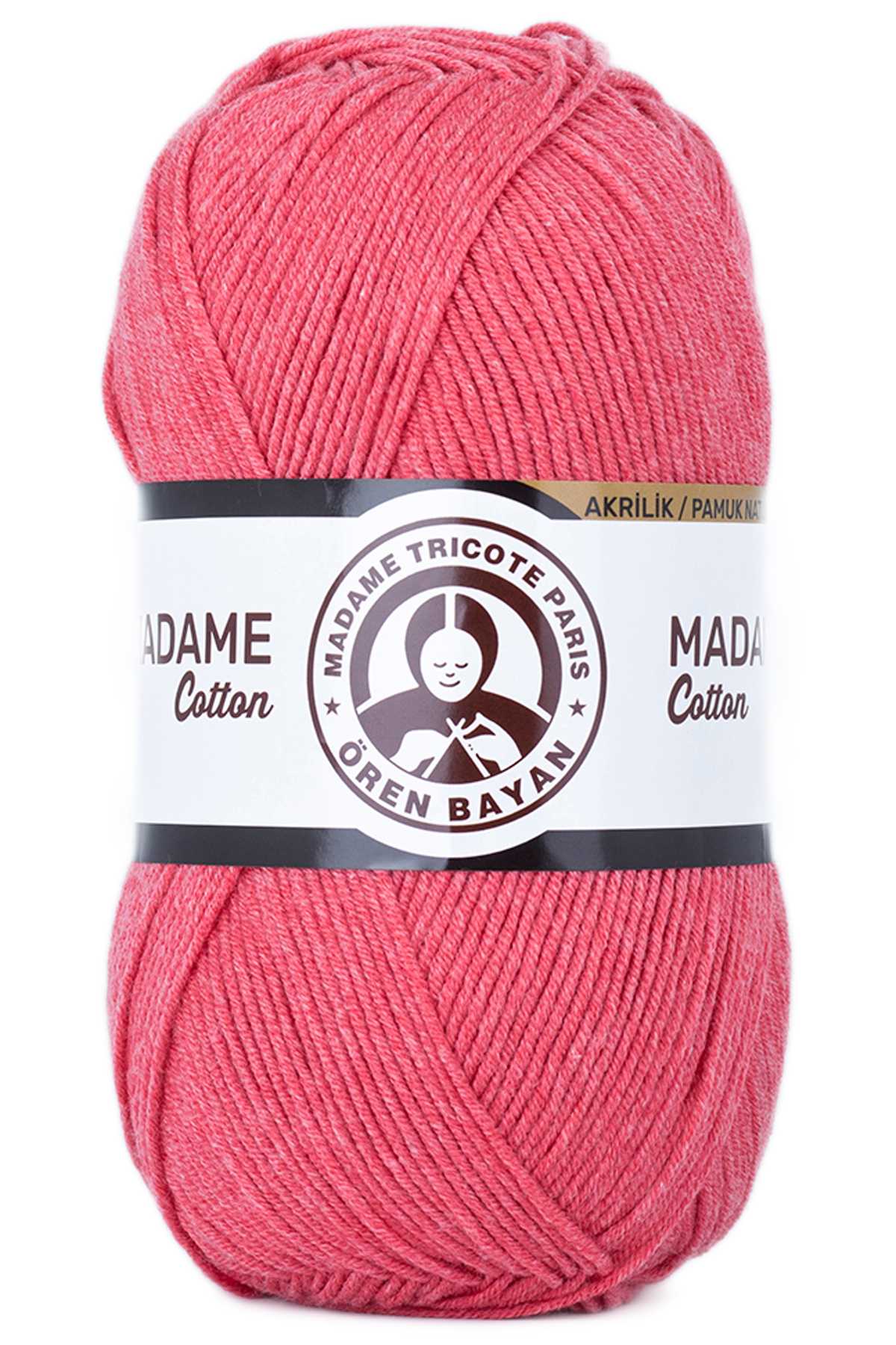 Madame Cotton El Örgü İpi Yünü 100 gr 043 Koyu Pembe