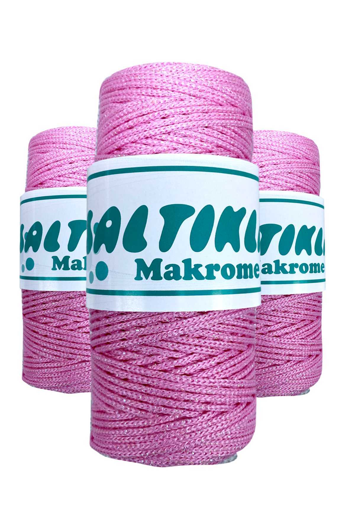 3 Adet Polyester Simli Makrome İpi SS-1545