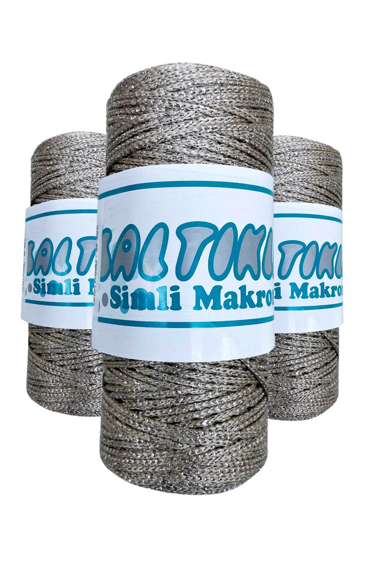 3 Adet Polyester Simli Makrome İpi S-227