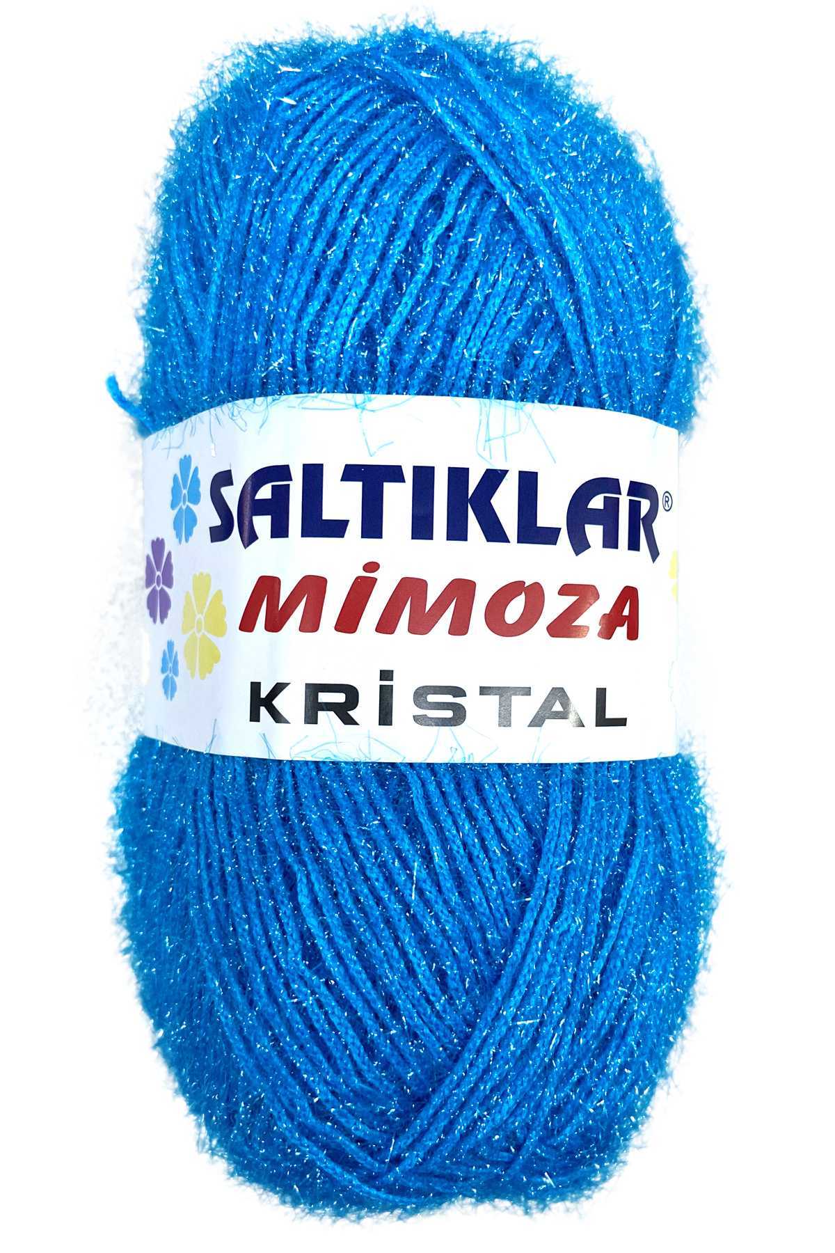 Mimoza Kristal Işıltılı Şal Patik Yelek İpi 03