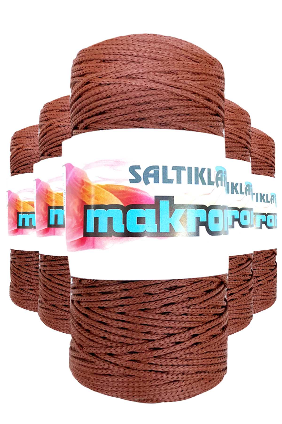 5 Adet Polyester Makrome İpi 2060 Taba 100 gr