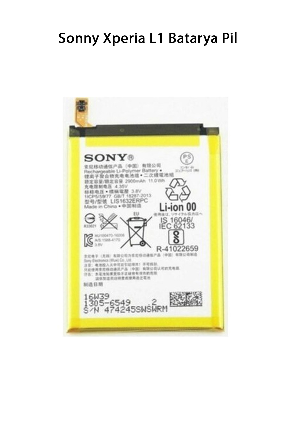 Sonny Xperia L1 Batarya Pil 2620 mAh