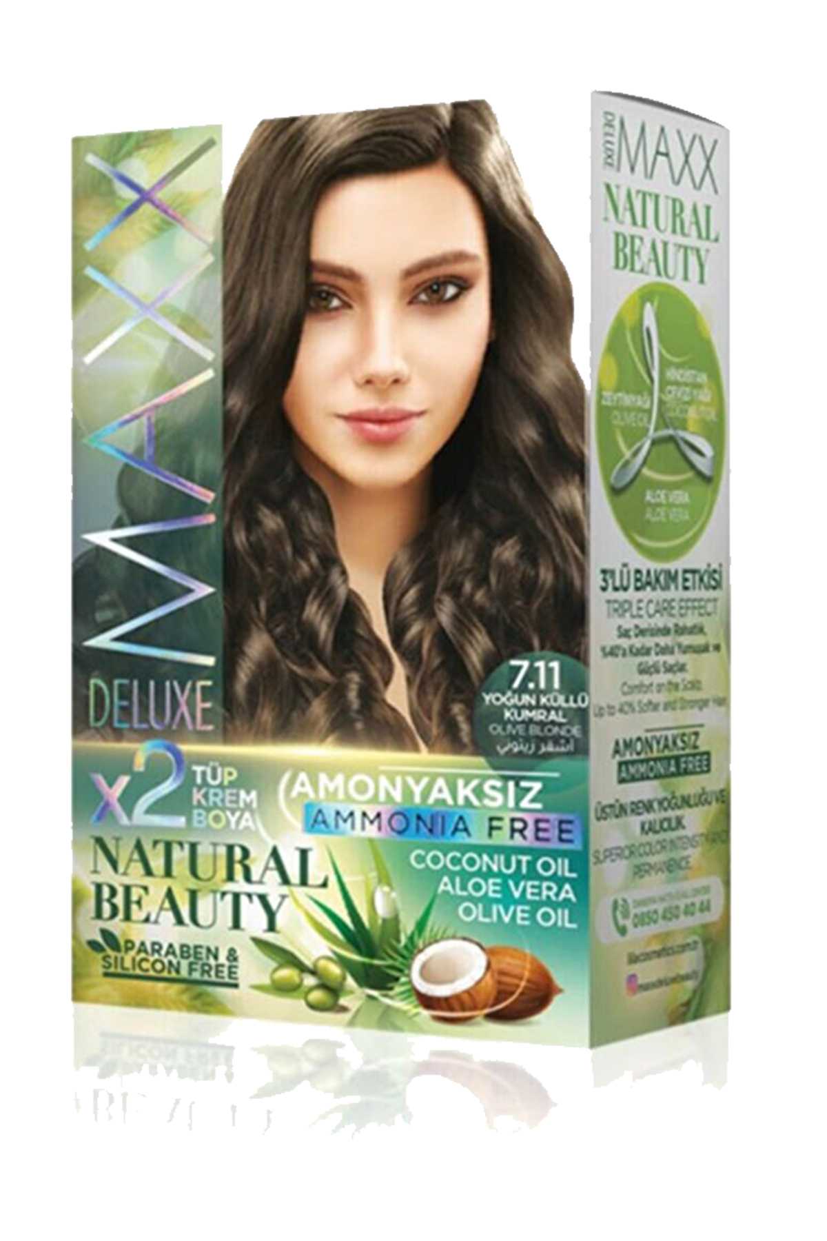 Natural Beauty Amonyaksız Saç Boyası 7.11 Yoğun Küllü Kumral