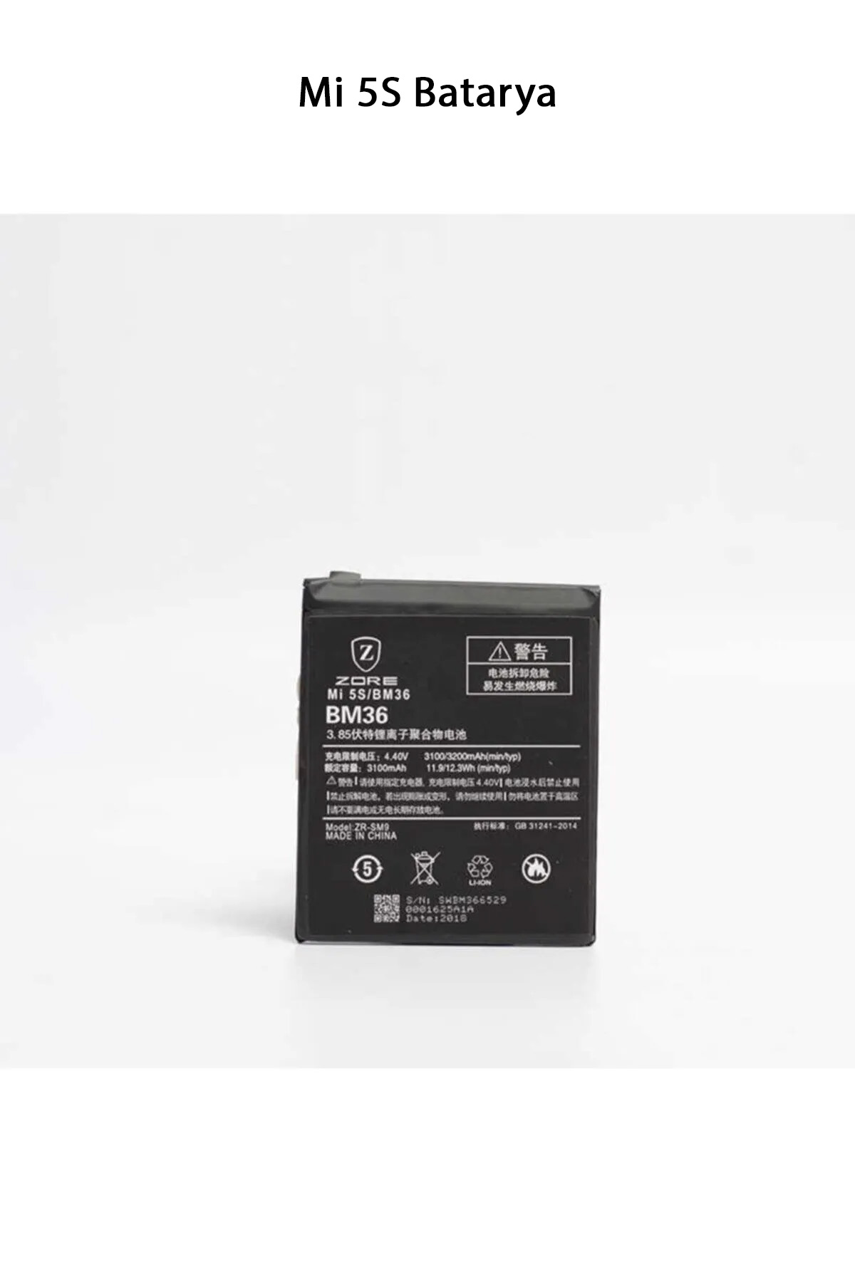 Mi 5 S Telefonlarla Uyumlu Batarya 3200 mAh