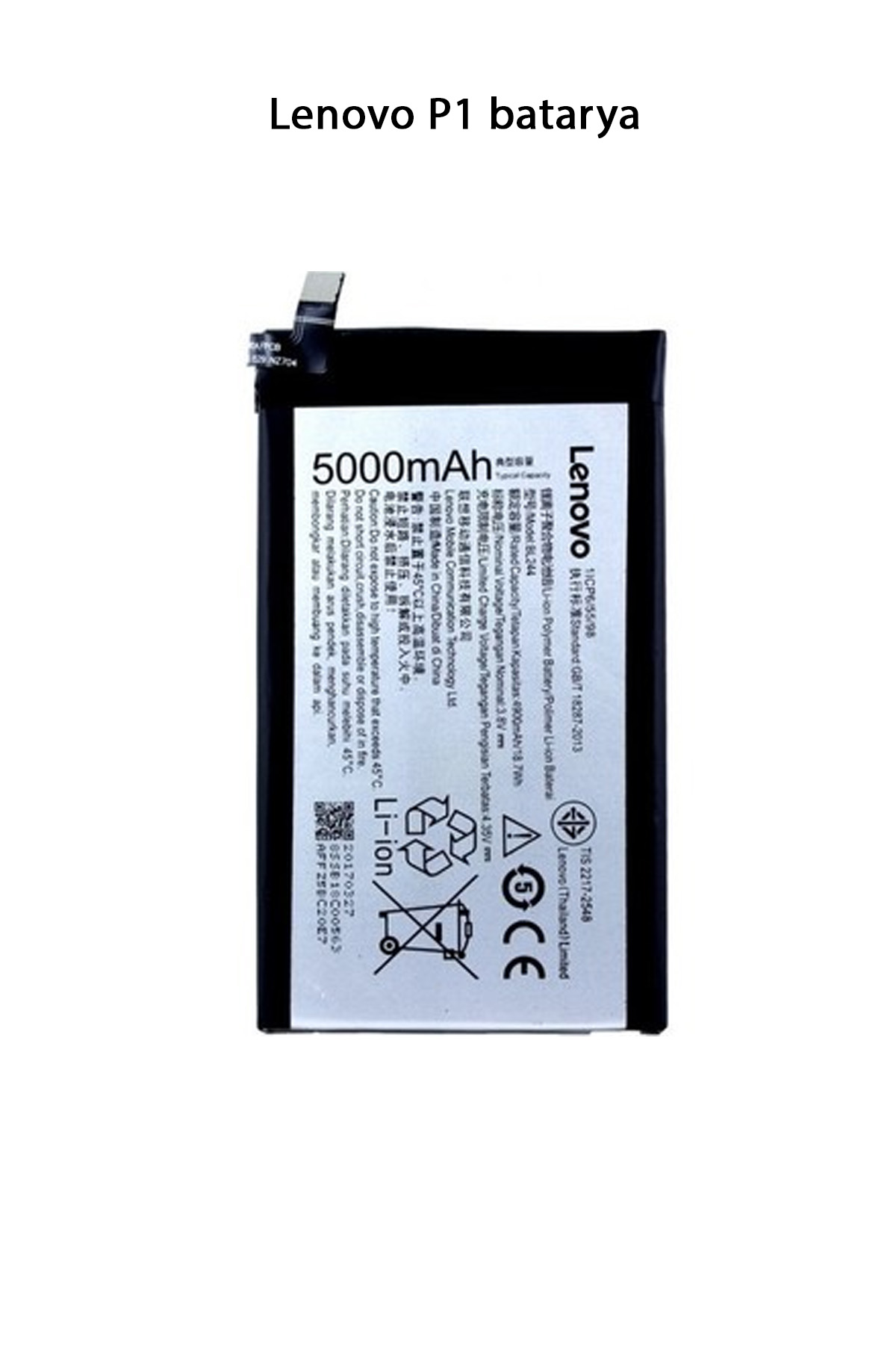 Lenovo P1 Batarya Pil 5000 mAh