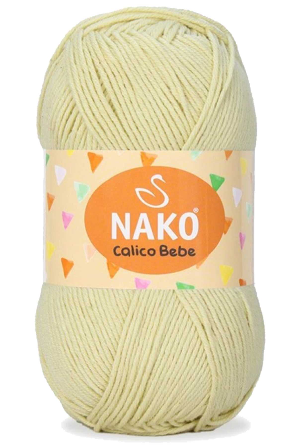 Calico Bebe Pamuklu Bebek Ve Battaniye Örgü Ipi 2372 Açık Sarı