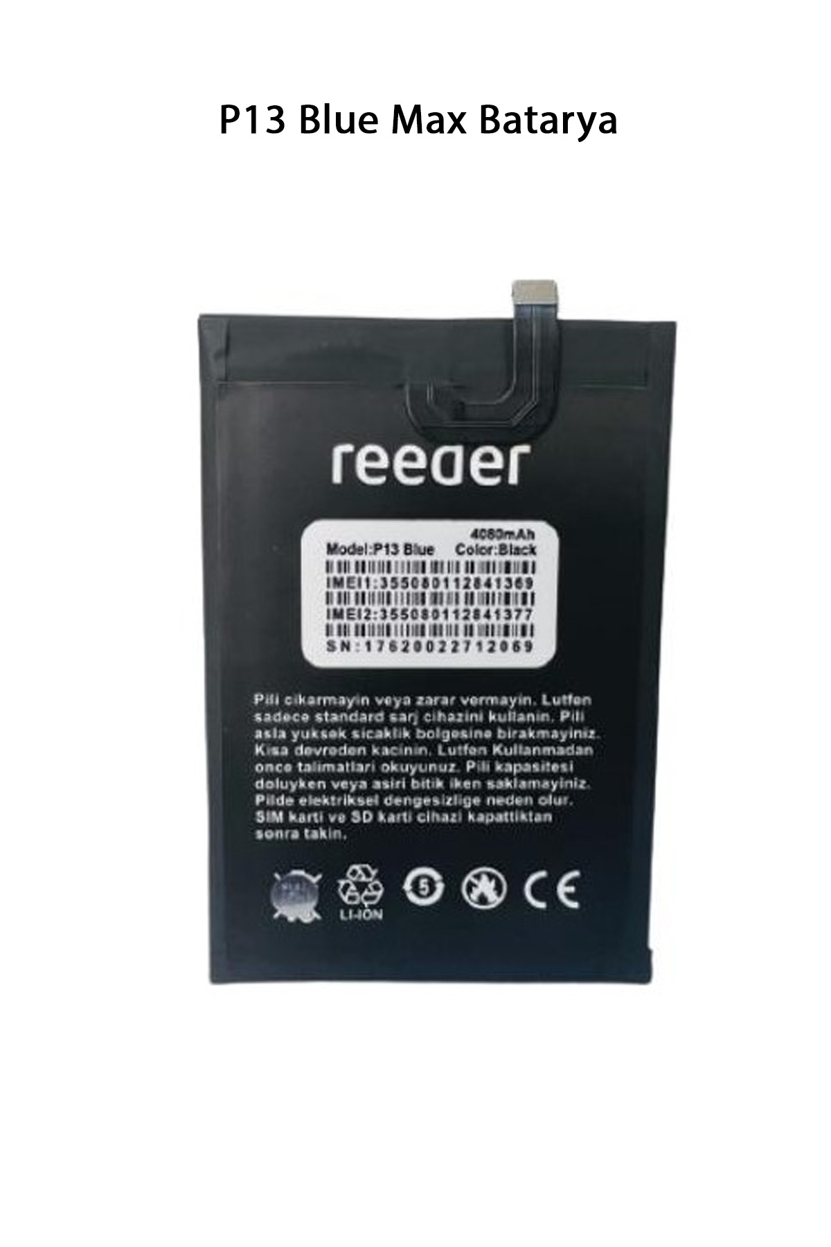 Reeder P13 Blue Max Telefonlarla Uyumlu Batarya 4080 mAh