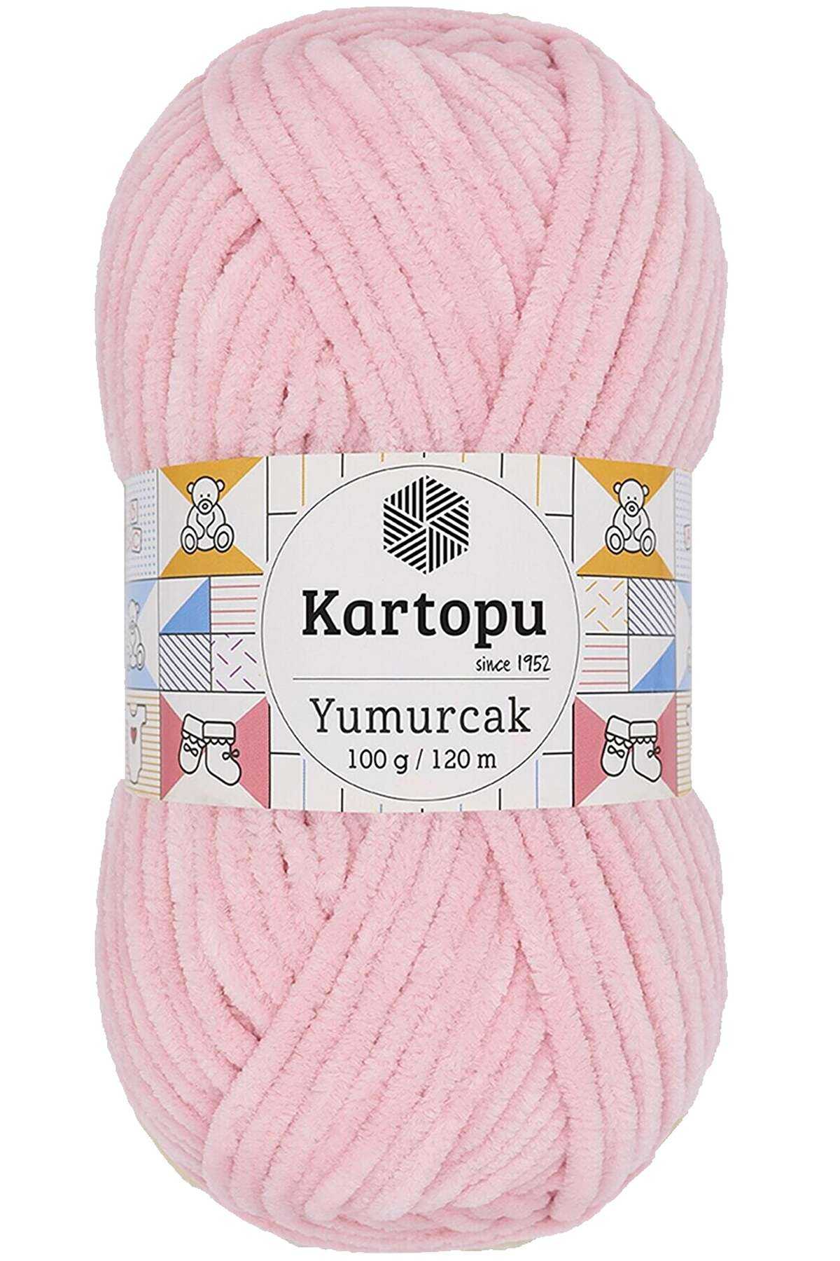 Yumurcak Kadife El Örgü İpi Bebe Pembe K768