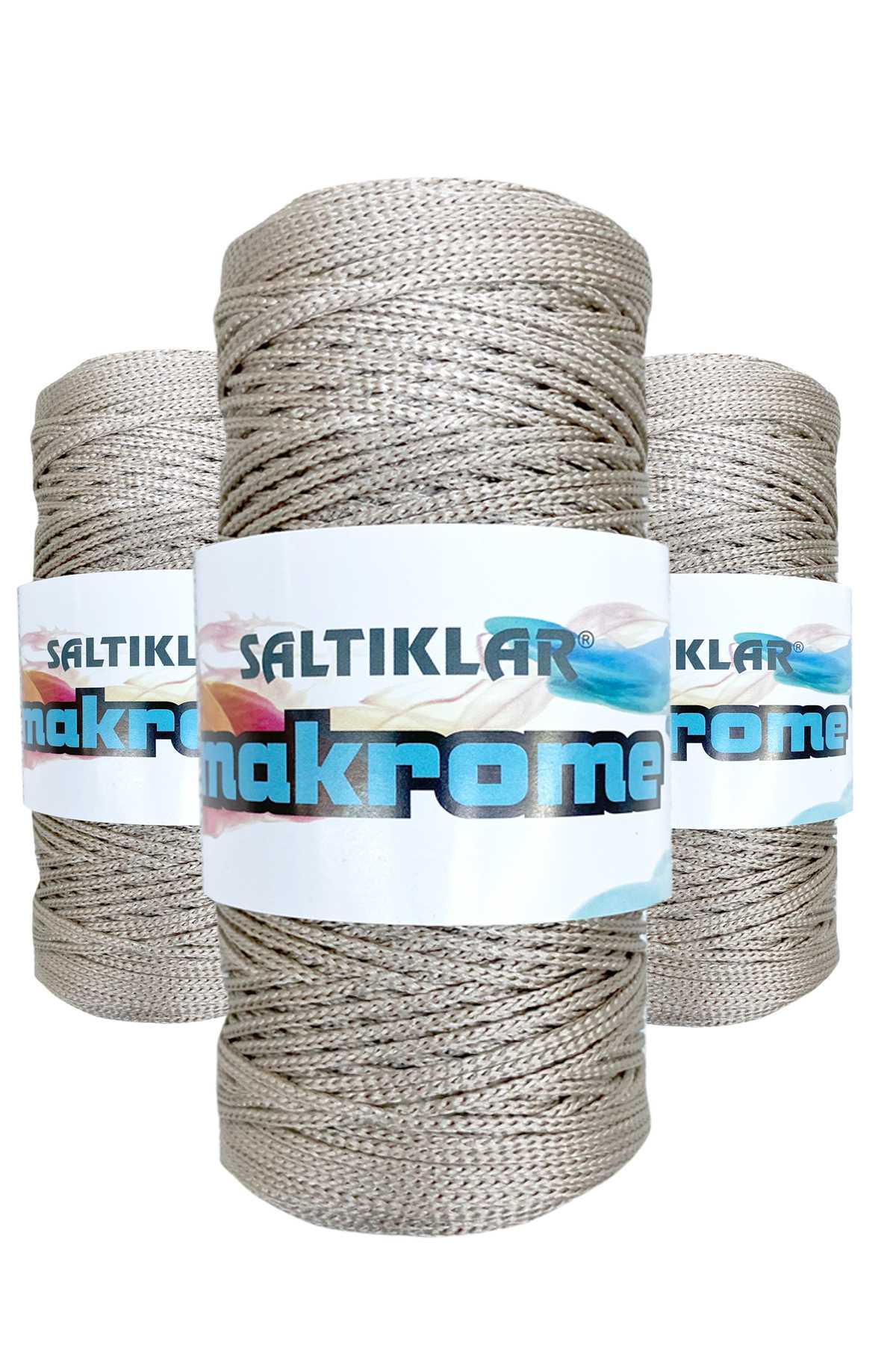 3 Adet Polyester Makrome İpi 227 Bej 100 gr