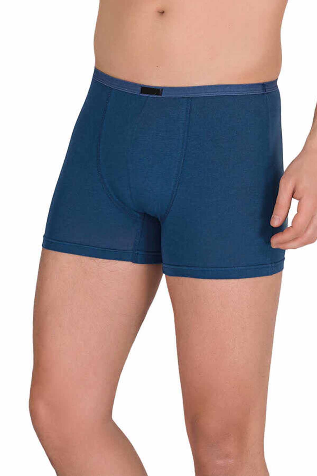 Erkek Modal Boxer Short İndigo 4488B