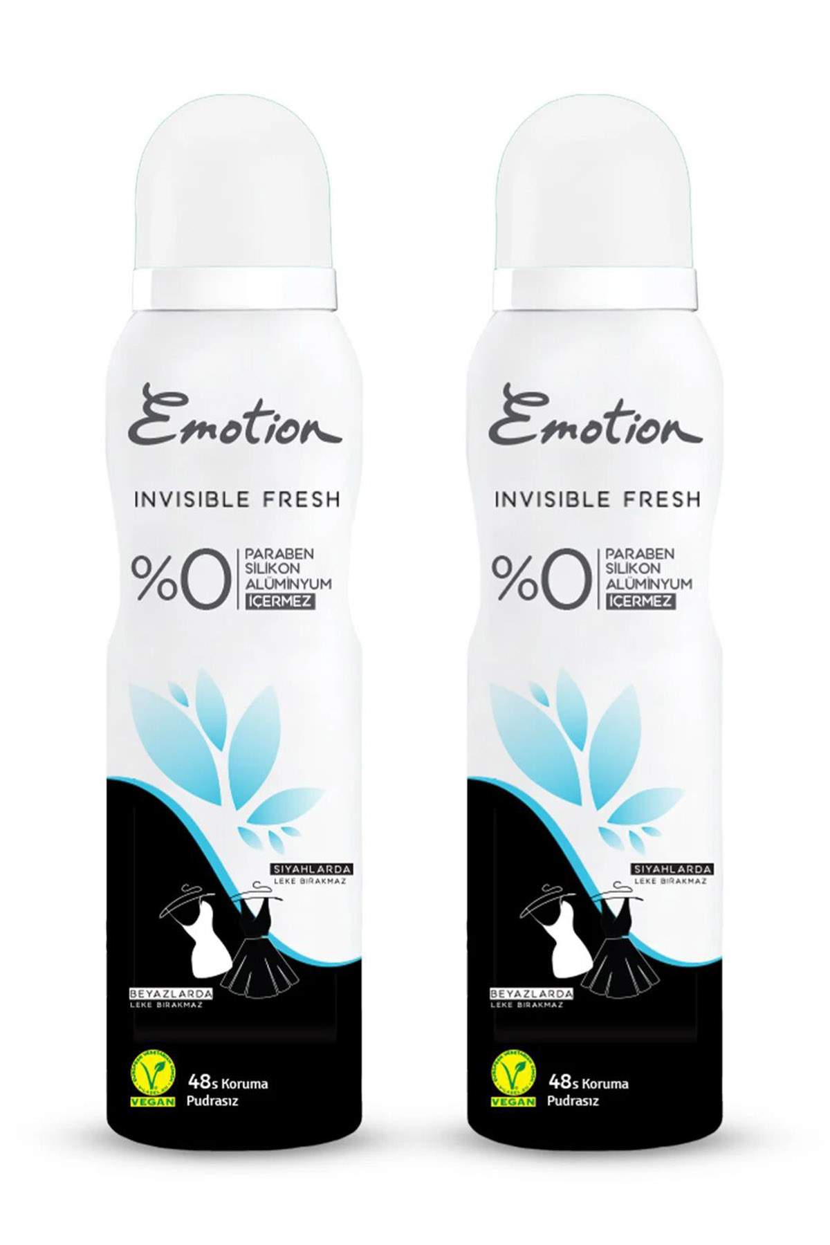 2 Adet Black&White Invisible Fresh Kadın Deodorant 150 ml