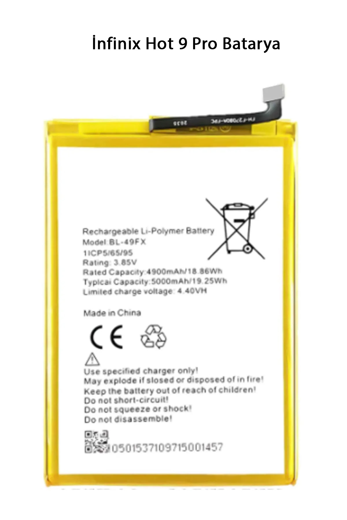 İnfinix Hot 9 Pro Batarya Pil 5000 Mah