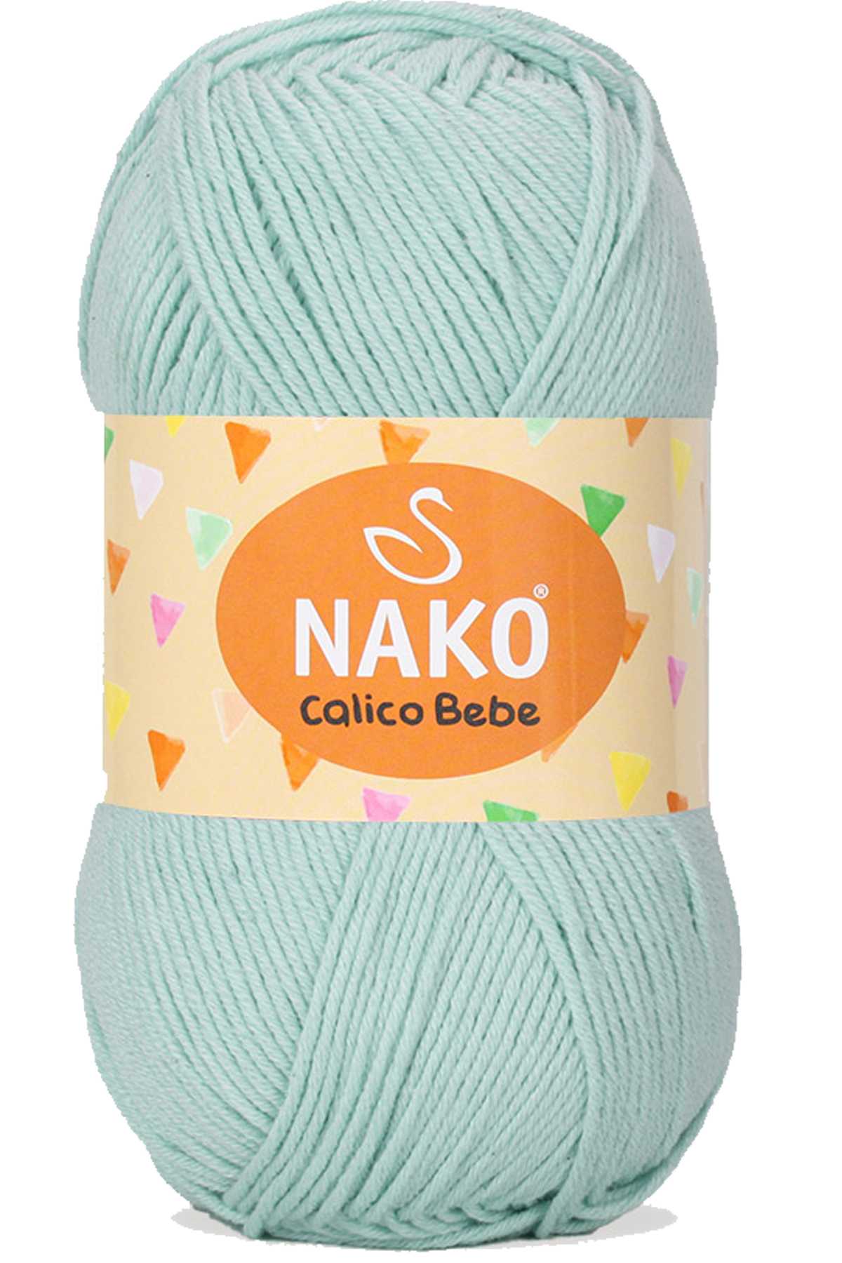 Calico Bebe Pamuklu Bebek Ve Battaniye Örgü Ipi 13281 Su Yeşili