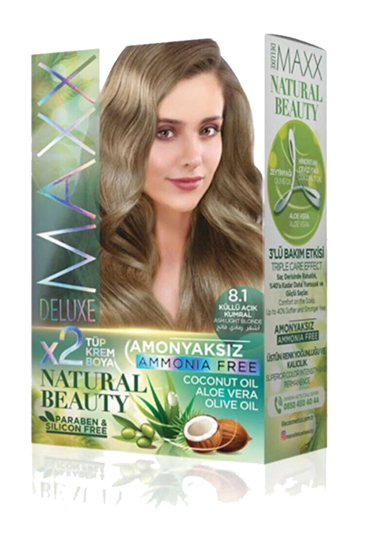 Natural Beauty Amonyaksız Saç Boyası 8.1 Küllü Açık Kumral